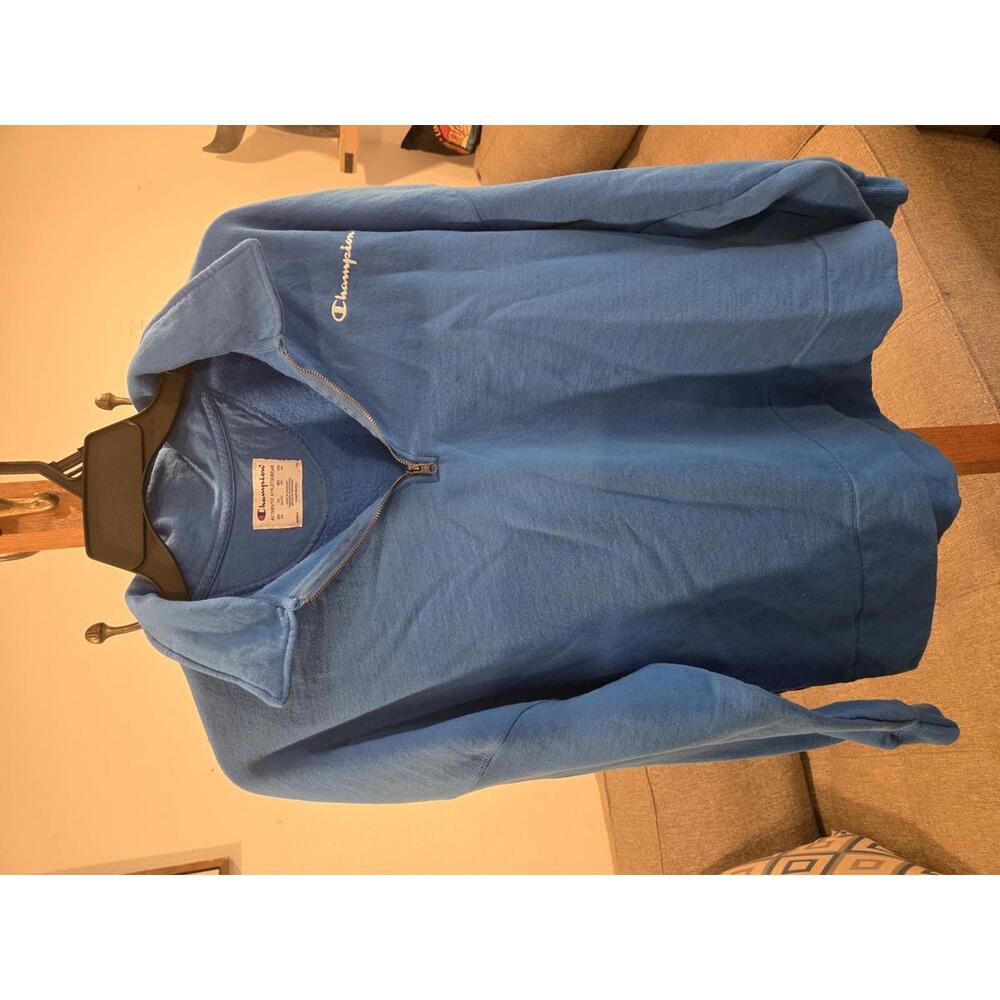 Champion Authentic Athleticwear Men's Blue Quarter Zip